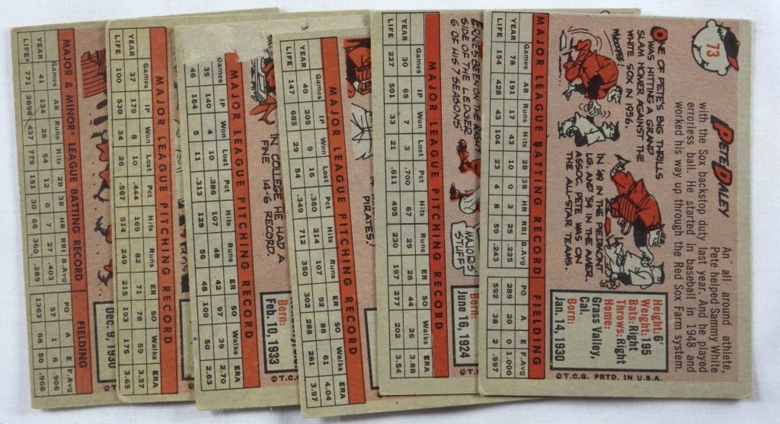 (6) Baseball Cards TOPPS - 2