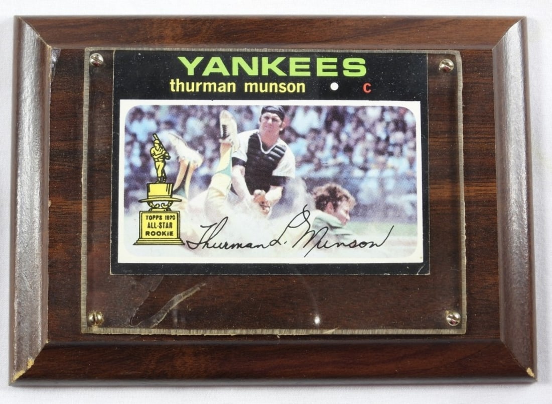 Yankees 1970 All-Star Thurman Munson: In a hard plaque