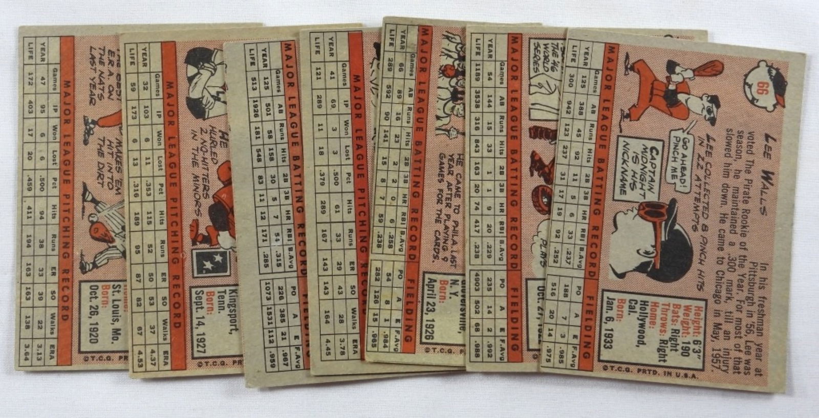 (7) 1958 TOPPS Baseball Cards - 2