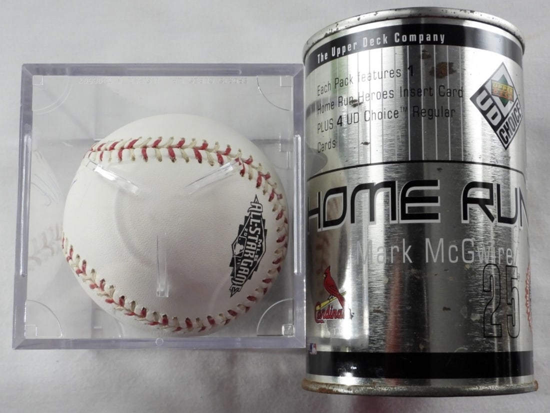 Mark McGwire Can & A Signed Baseball - 2