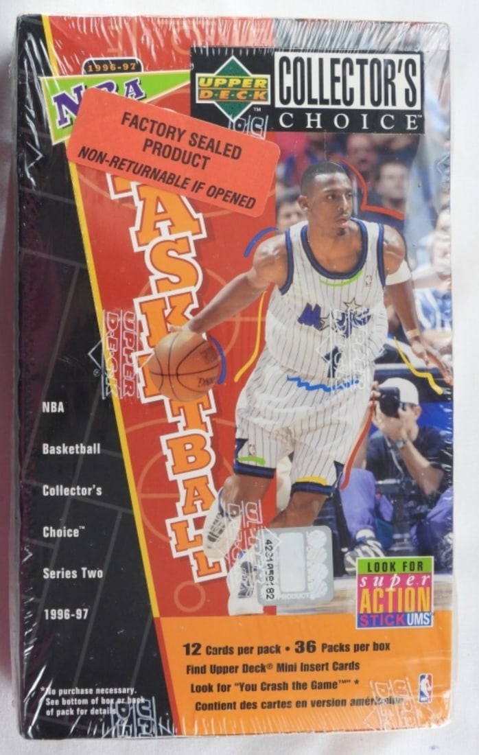 UPPER DECK NBA Collector's Choice Factory Sealed: 1996-1997 NBA. Factory sealed