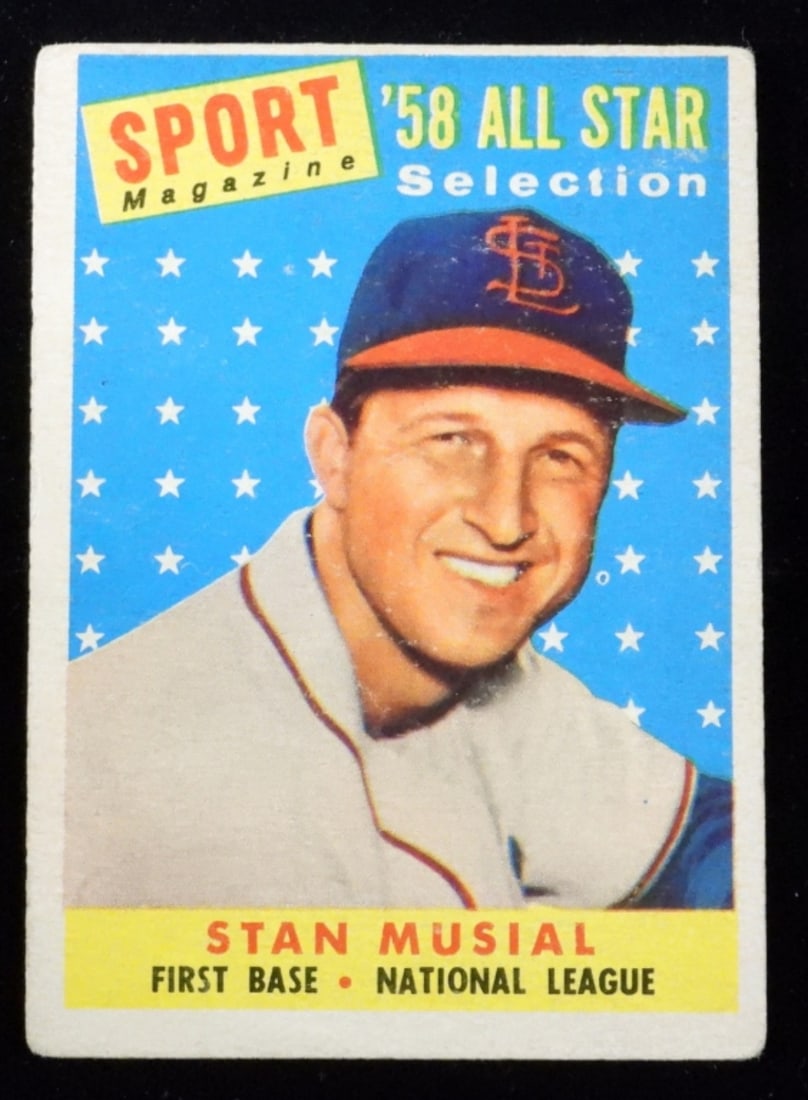 Stan Musial TOPPS #476 G: Softer corners.