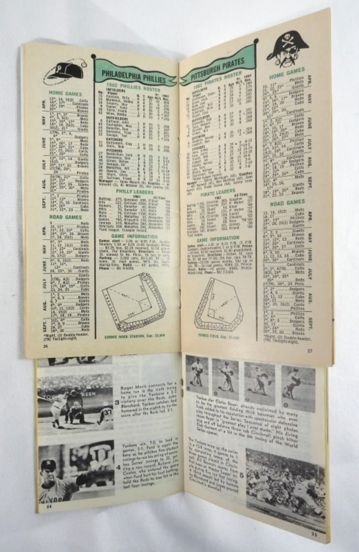 (2) 1962 Baseball Booklets - 3