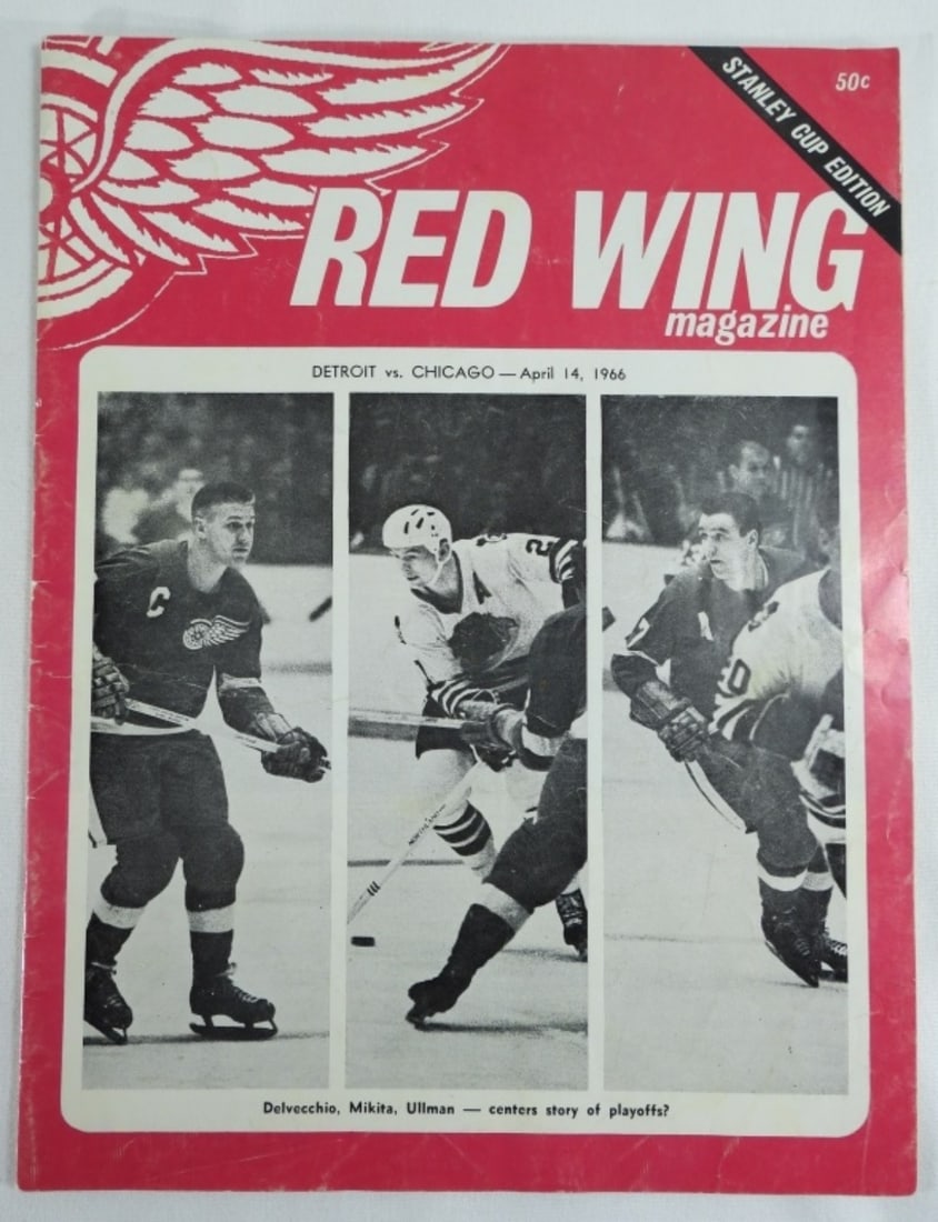 1966 Detroit Red Wings Magazine: Stanley Cup Edition