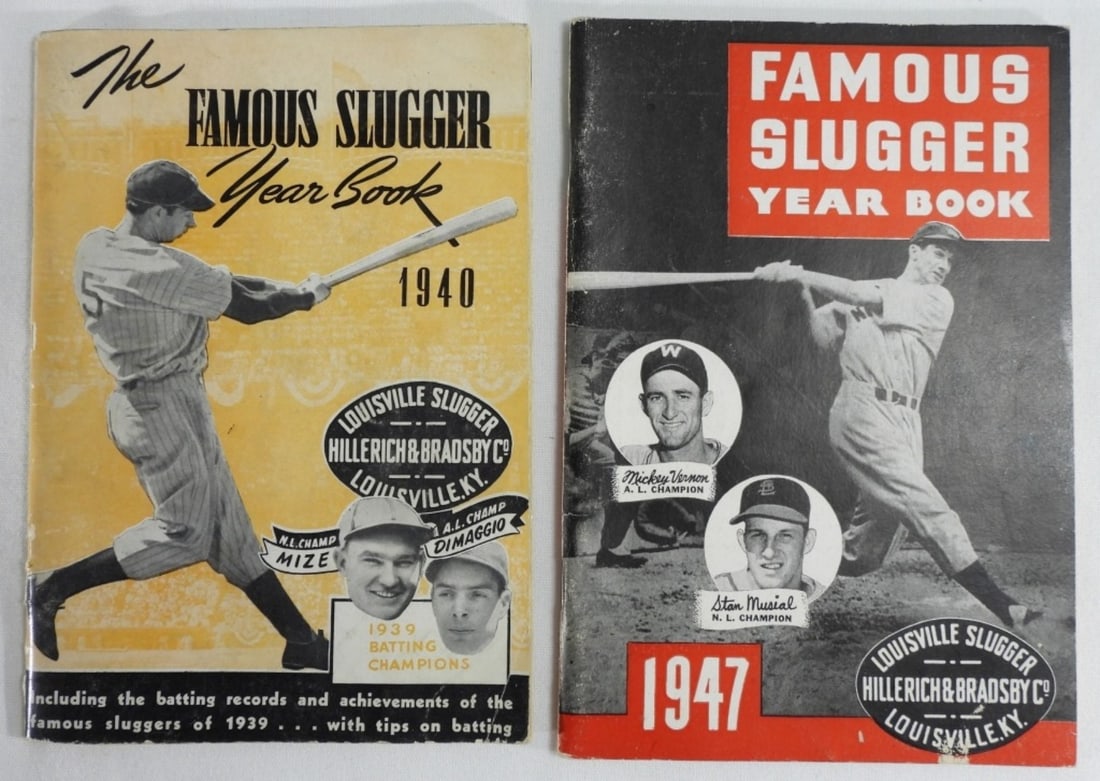 (2) 1940s Famous Slugger Year Books: 1940, & 1947