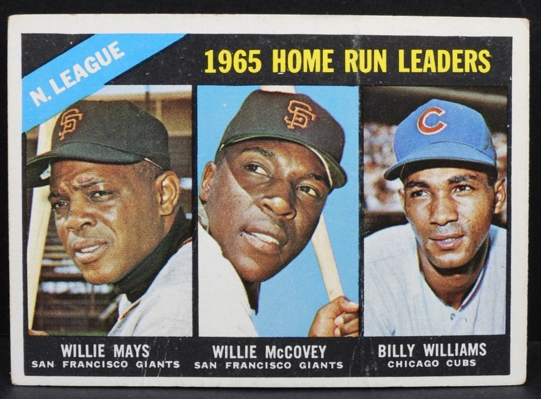 1965 Home Run Leaders TOPPS #217 G-VG: Slight rounding on the corners