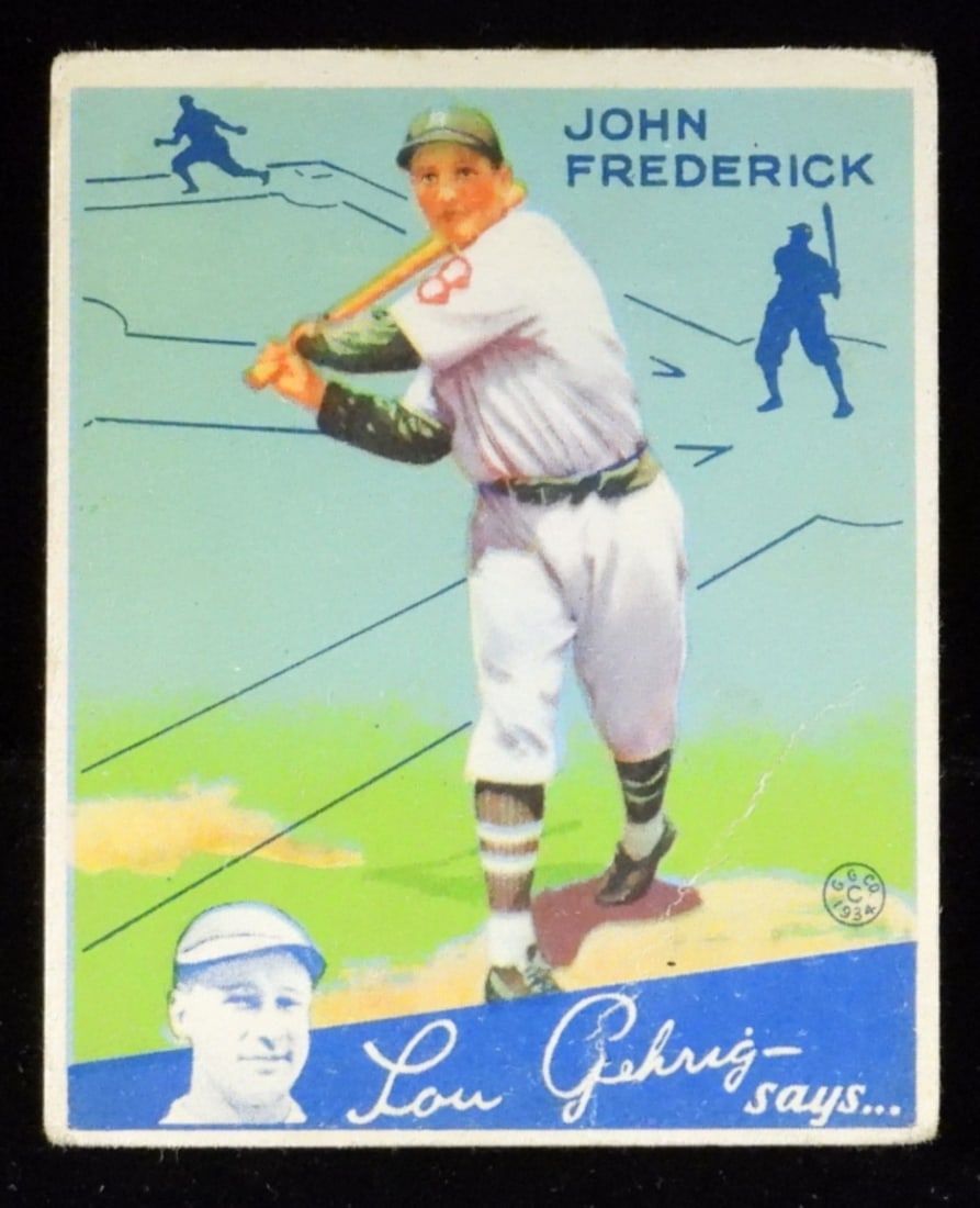 John Fredrick Big League Chewing Gum: Some creasing, corners are rounded. Fair condition