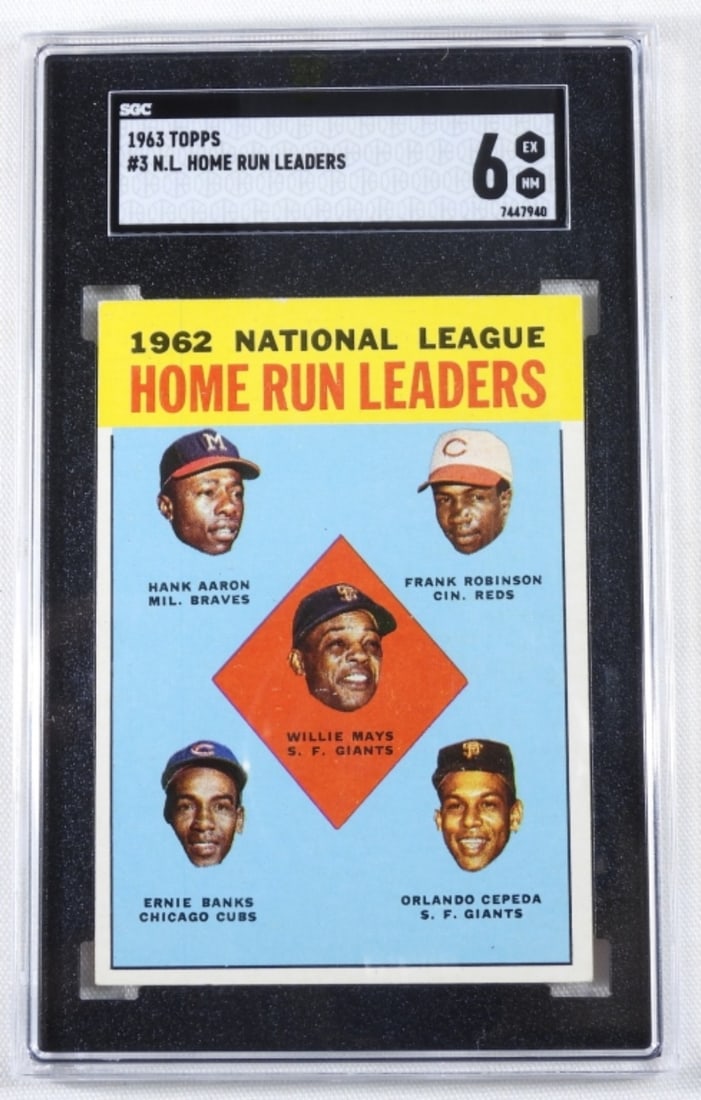 1963 TOPPS N.L Home Run Leaders #3 (1 of 2)