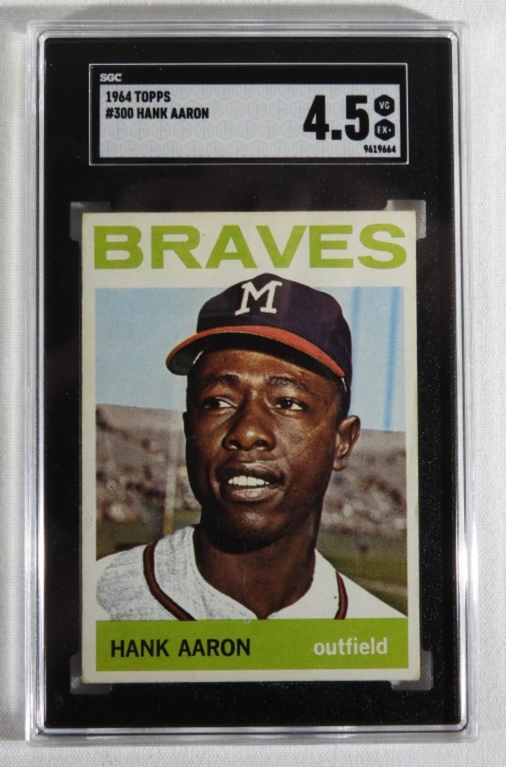 SGC 1964 TOPPS Hank Aaron #300 4.5 VG (1 of 2)