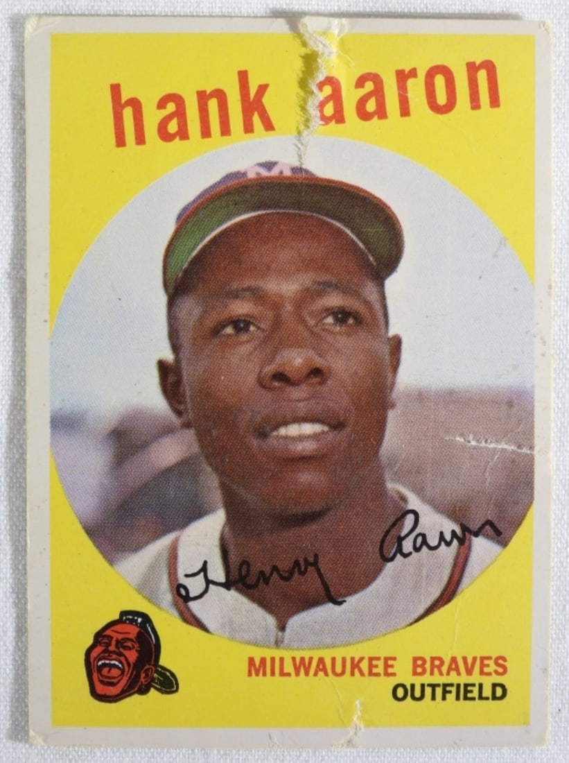 Hank Aaron TOPPS #380 Card (1 of 3)