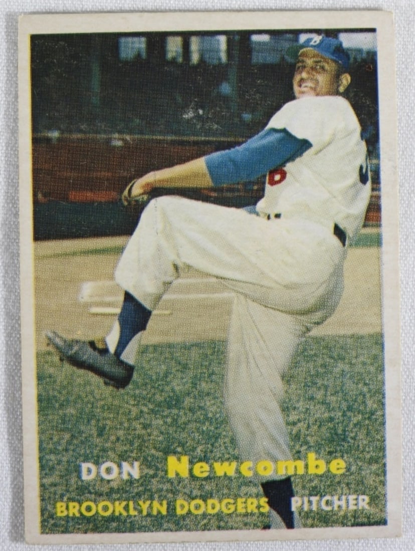 Don Newcombe #130 TOPPS Card: Sharp corners, no creasing. In very good condition