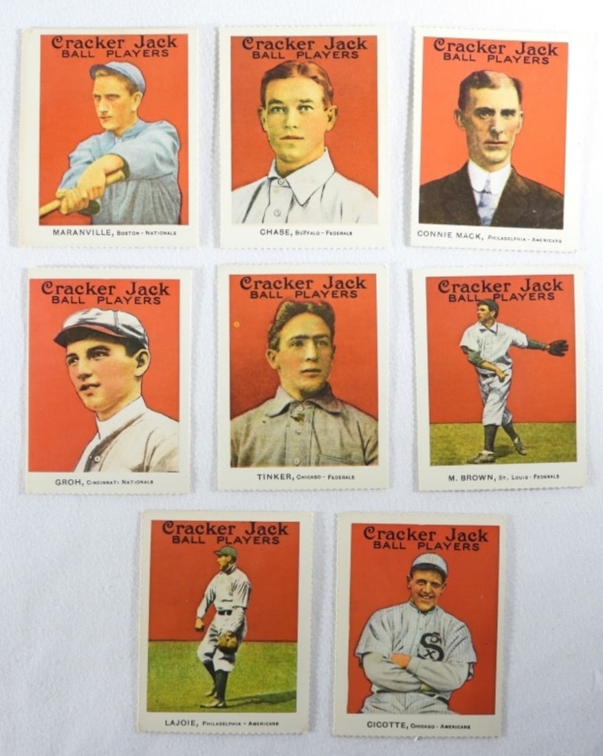 (8) Reprint Cracker Jack Cards (1 of 2)