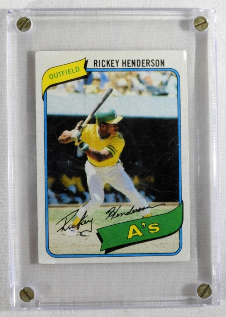 TOPPS #482 Rickey Hederson VG: Get the Man of Steal in your collection now.