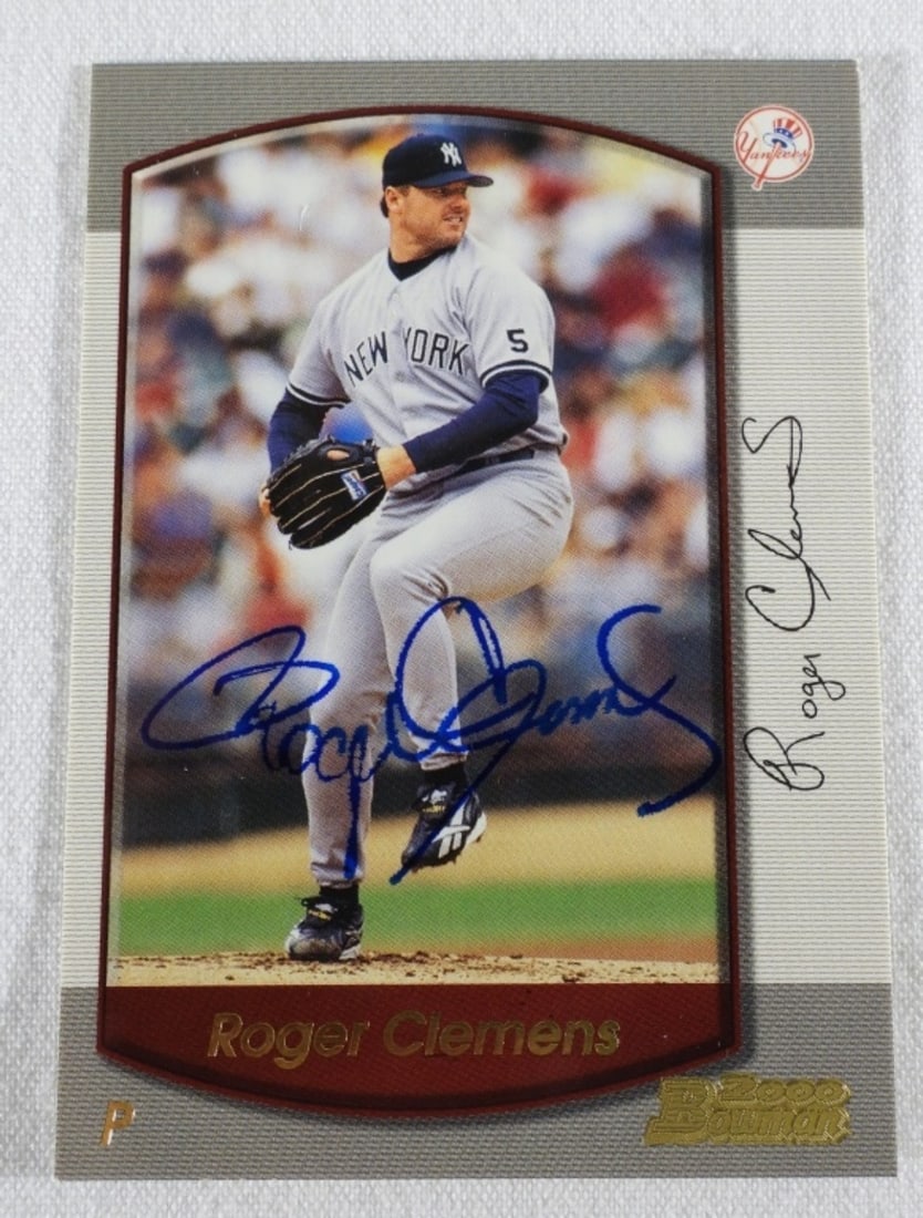 Bowmen Autographed Roger Clemens Card: No COA