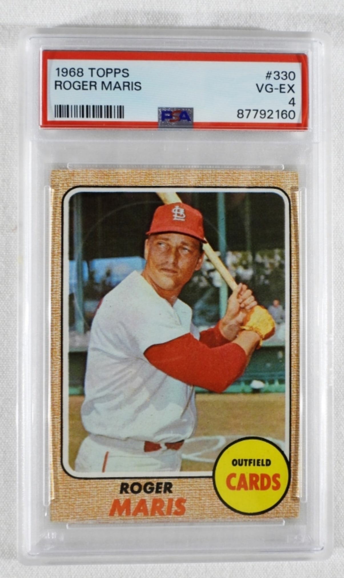 PSA 1968 TOPPS #330 Roger Maris (1 of 2)