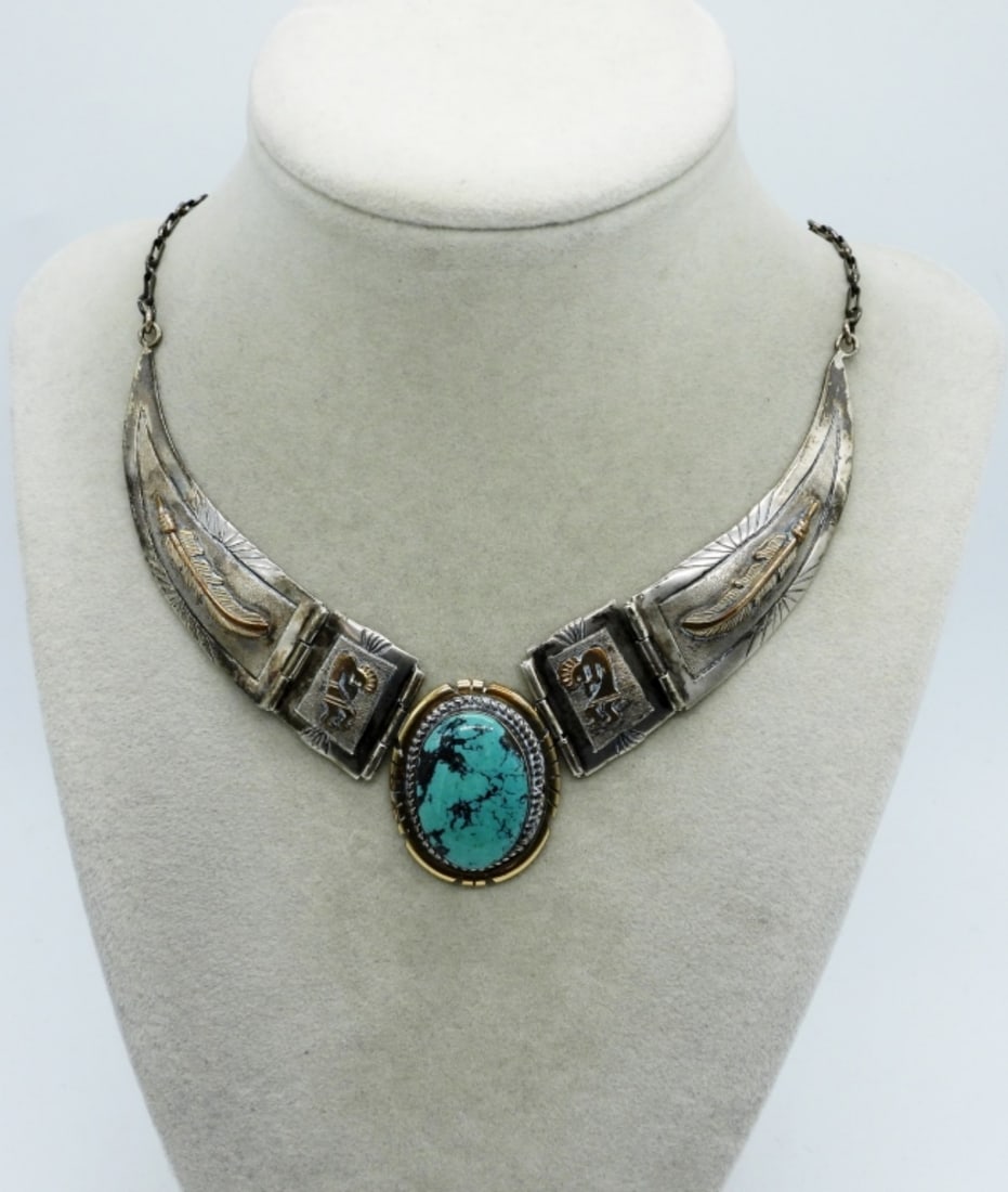 Russel Sam Navajo Turquoise Necklace (1 of 3)