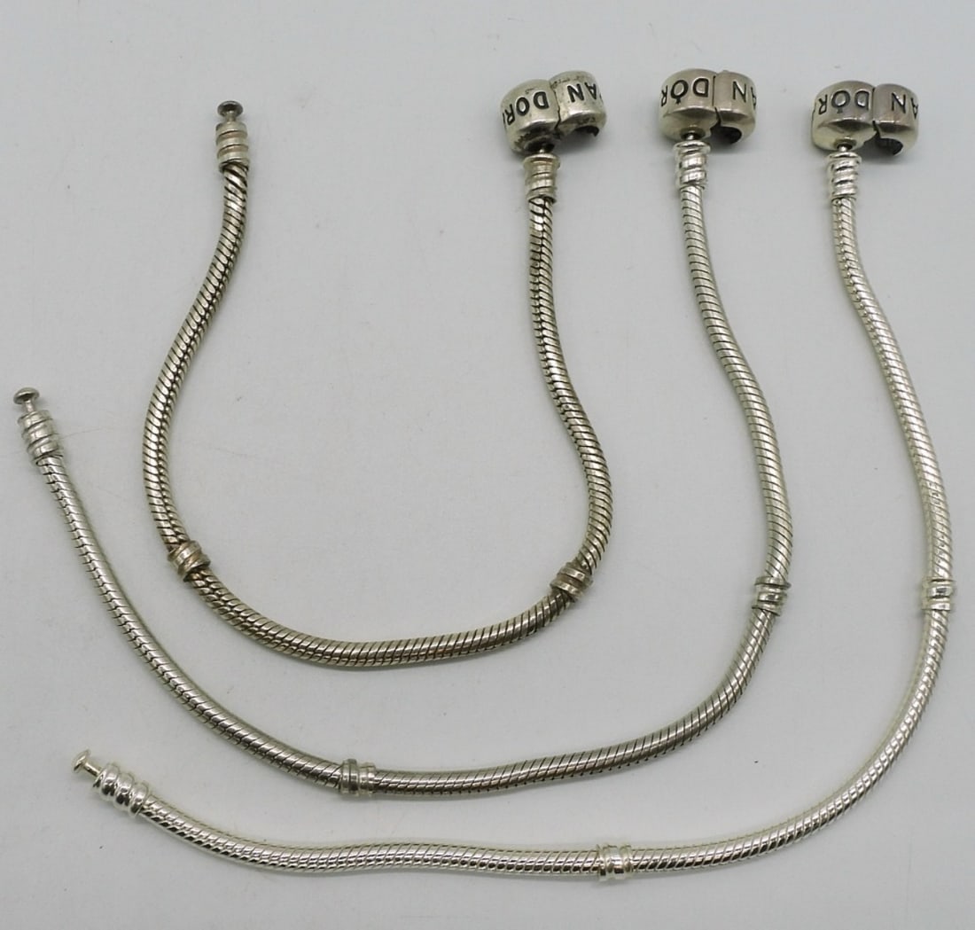 3 Sterling Pandora Charm Bracelets (1 of 2)