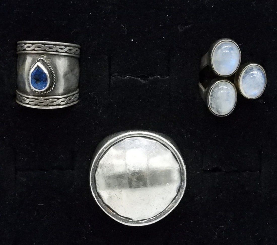 Sterling & 999 Silver Fashion Rings (1 of 2)