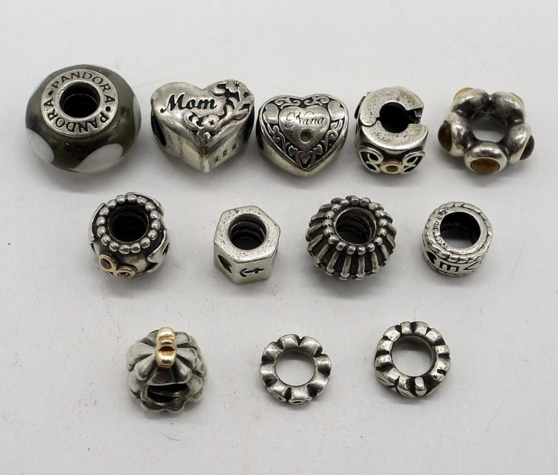 12 Sterling Charms - Pandora & Other (1 of 2)