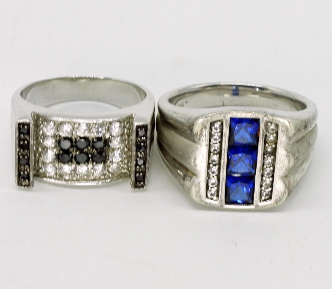 Two Sterling Mens Rings (1 of 3)