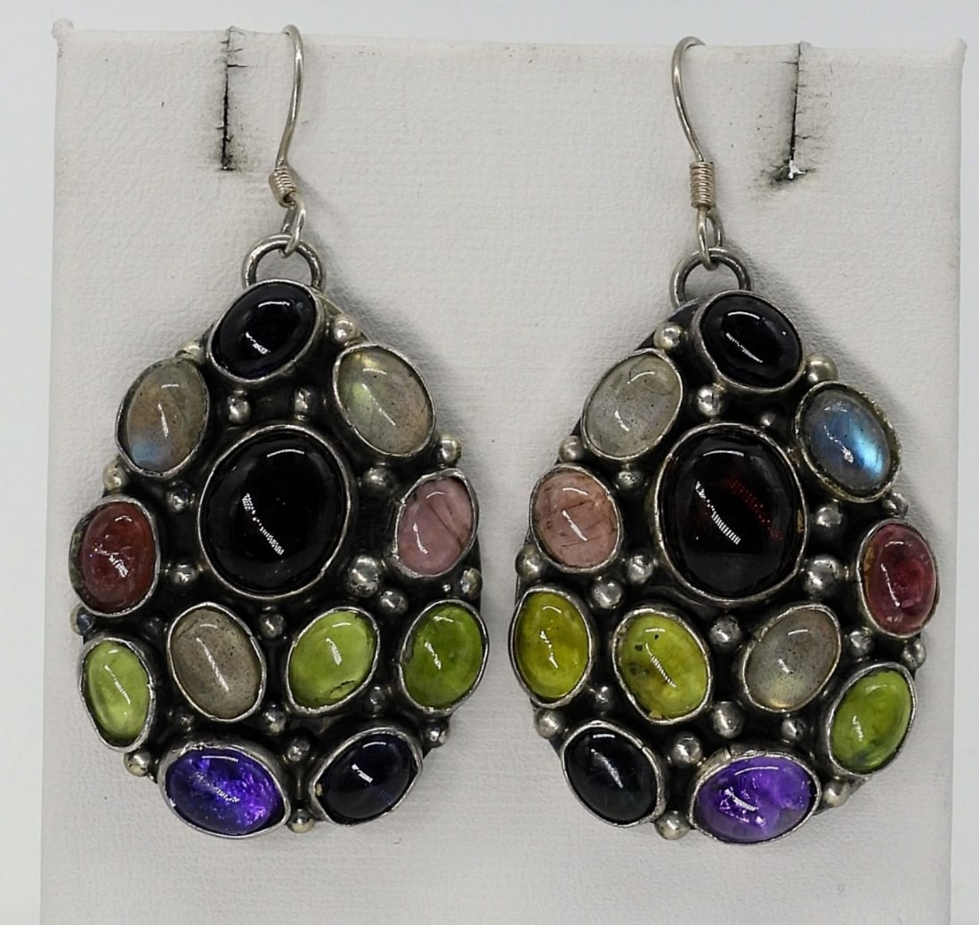 Emer Thompson Navajo 925 Pierced Earrings (1 of 2)