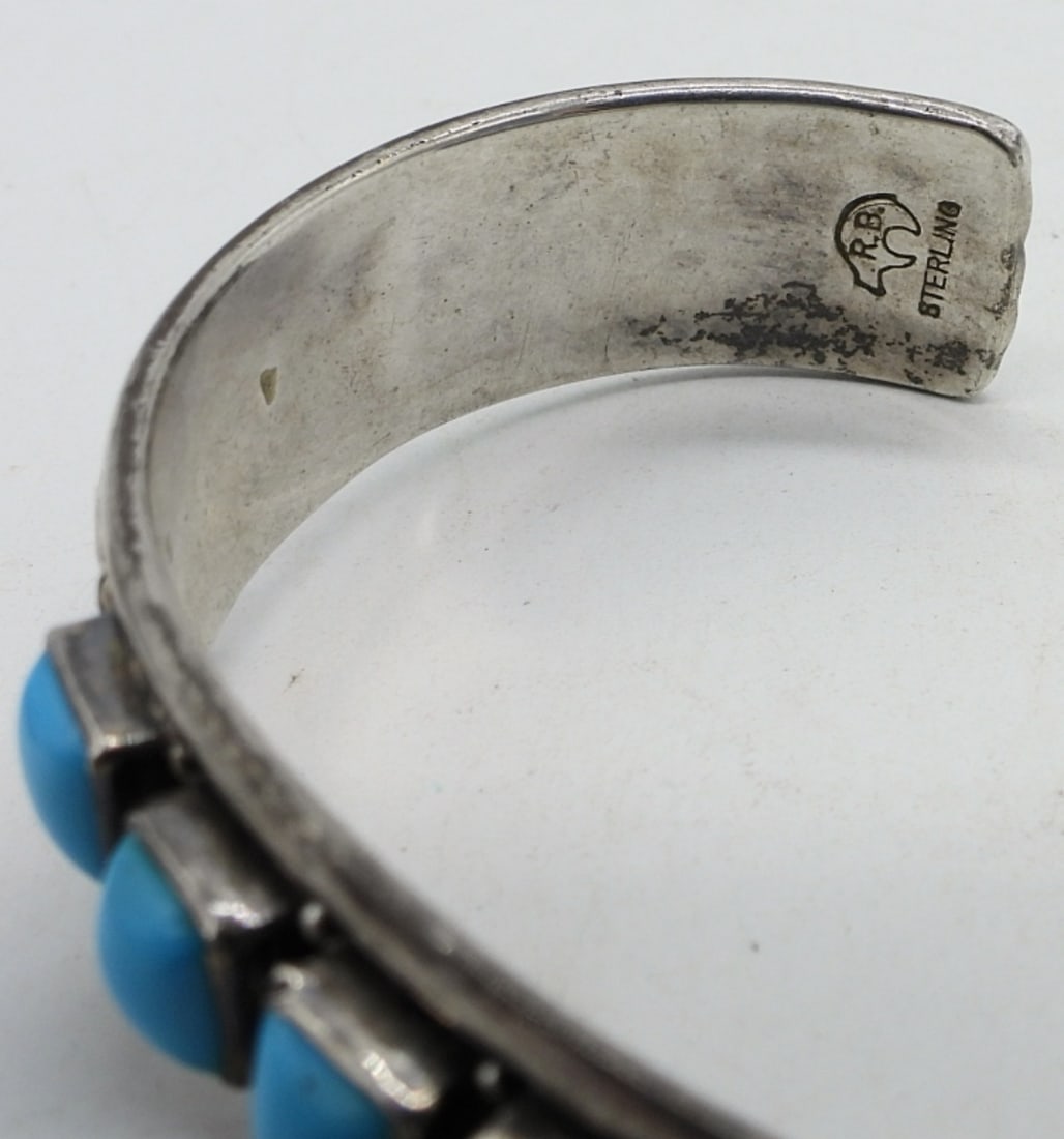 Native American Turquoise Cuff & Ring - 2