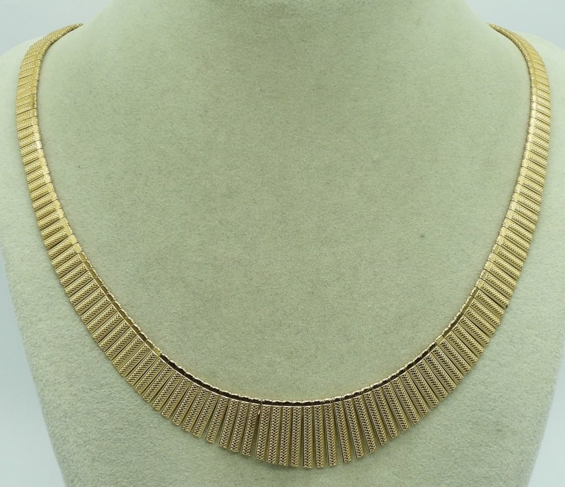 Cleopatra Style Gold Tone 925 Necklace (1 of 1)