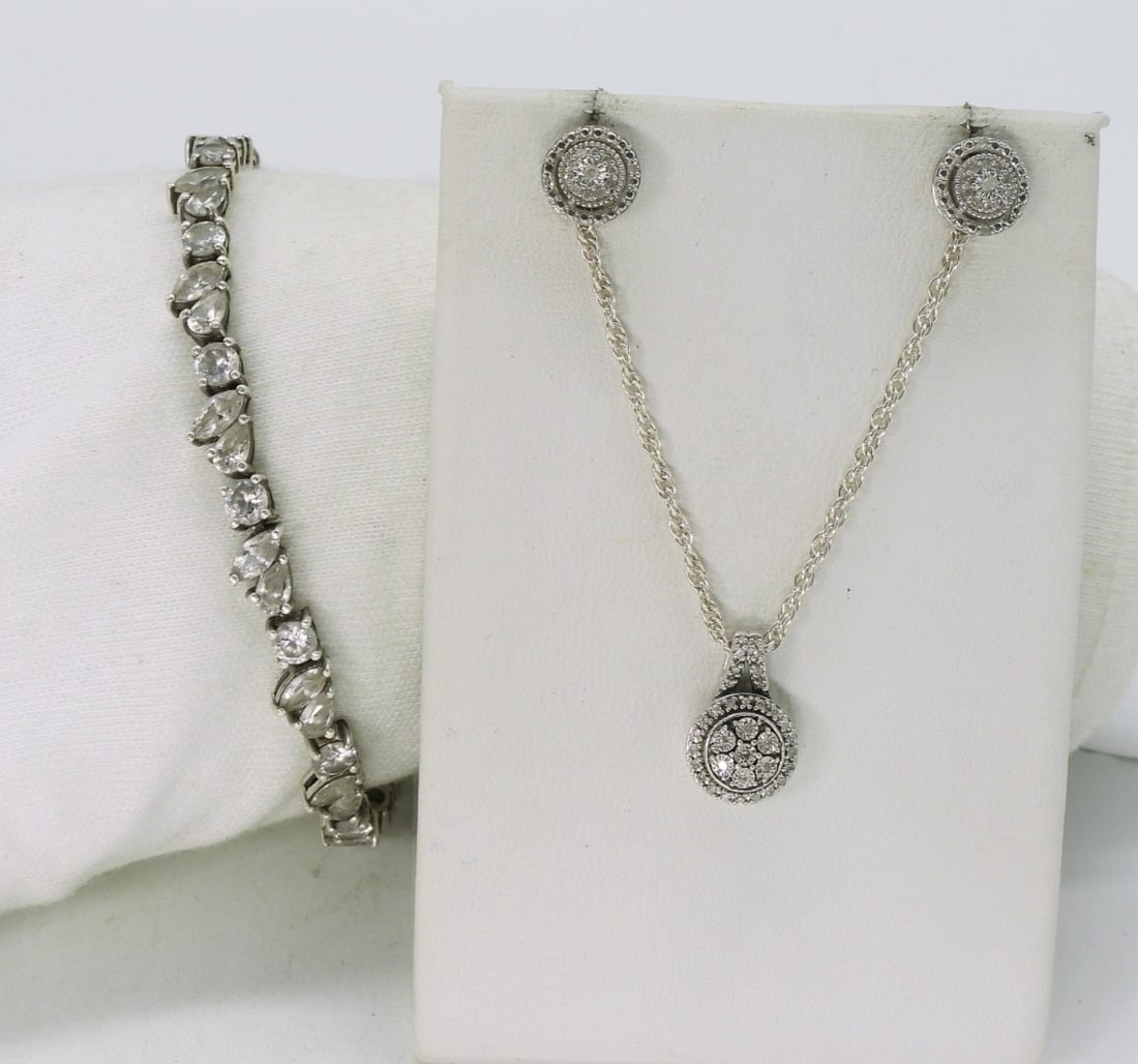 Gorgeous Simulated Diamond Set - 925 (1 of 1)