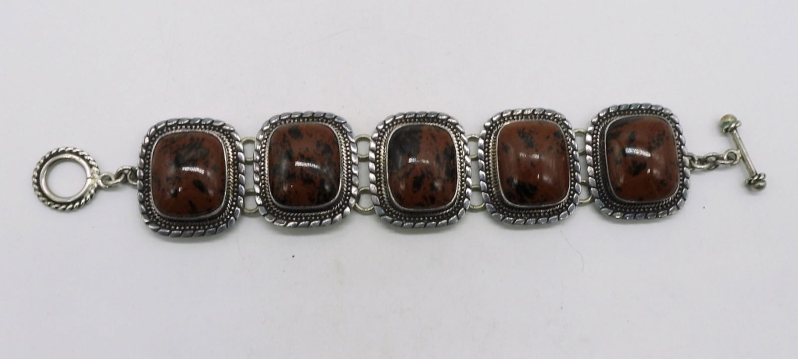 Mahogany Obsidian 925 Bracelet (1 of 4)
