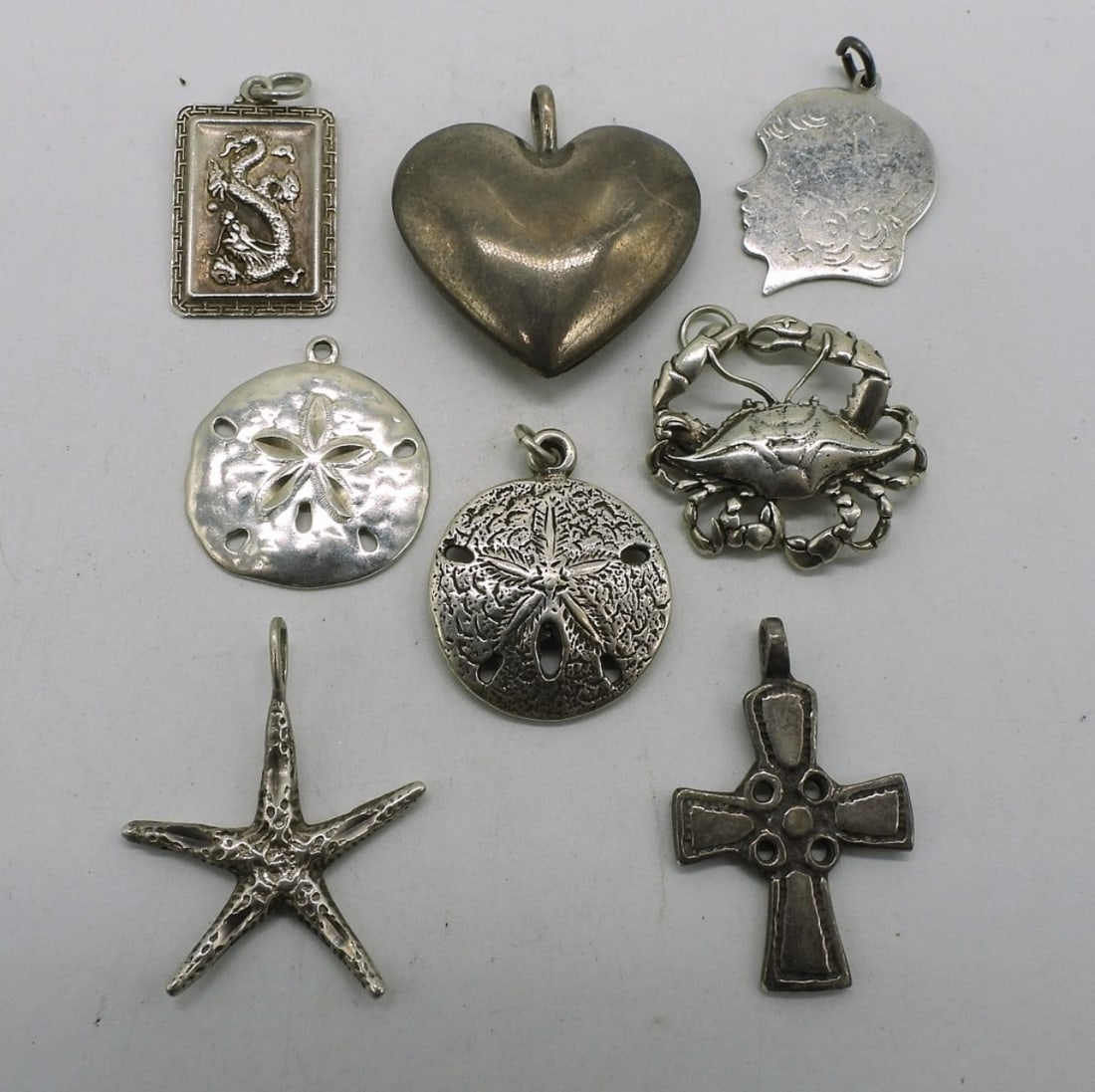 8 Various Styles Sterling Pendants (1 of 1)