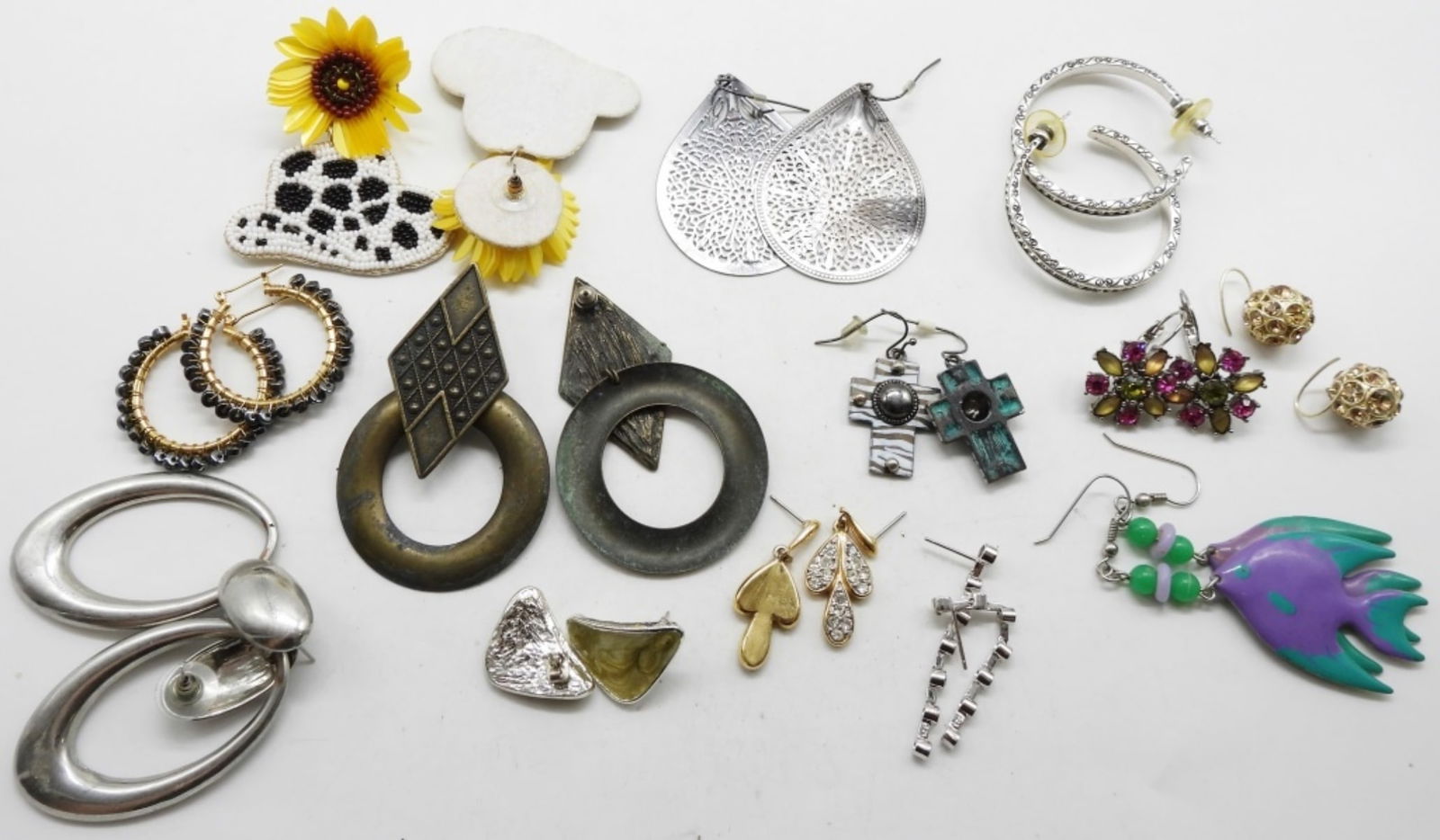 (13) Pair of Different Style Earrings: So Cute