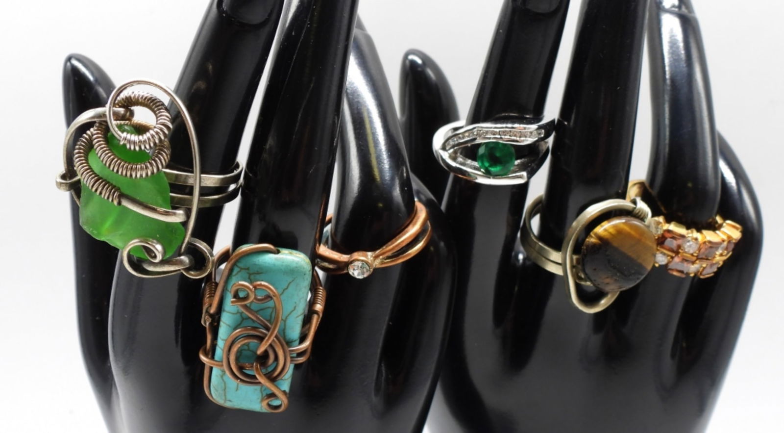 (6) Unique Rings: Sizes 8-9