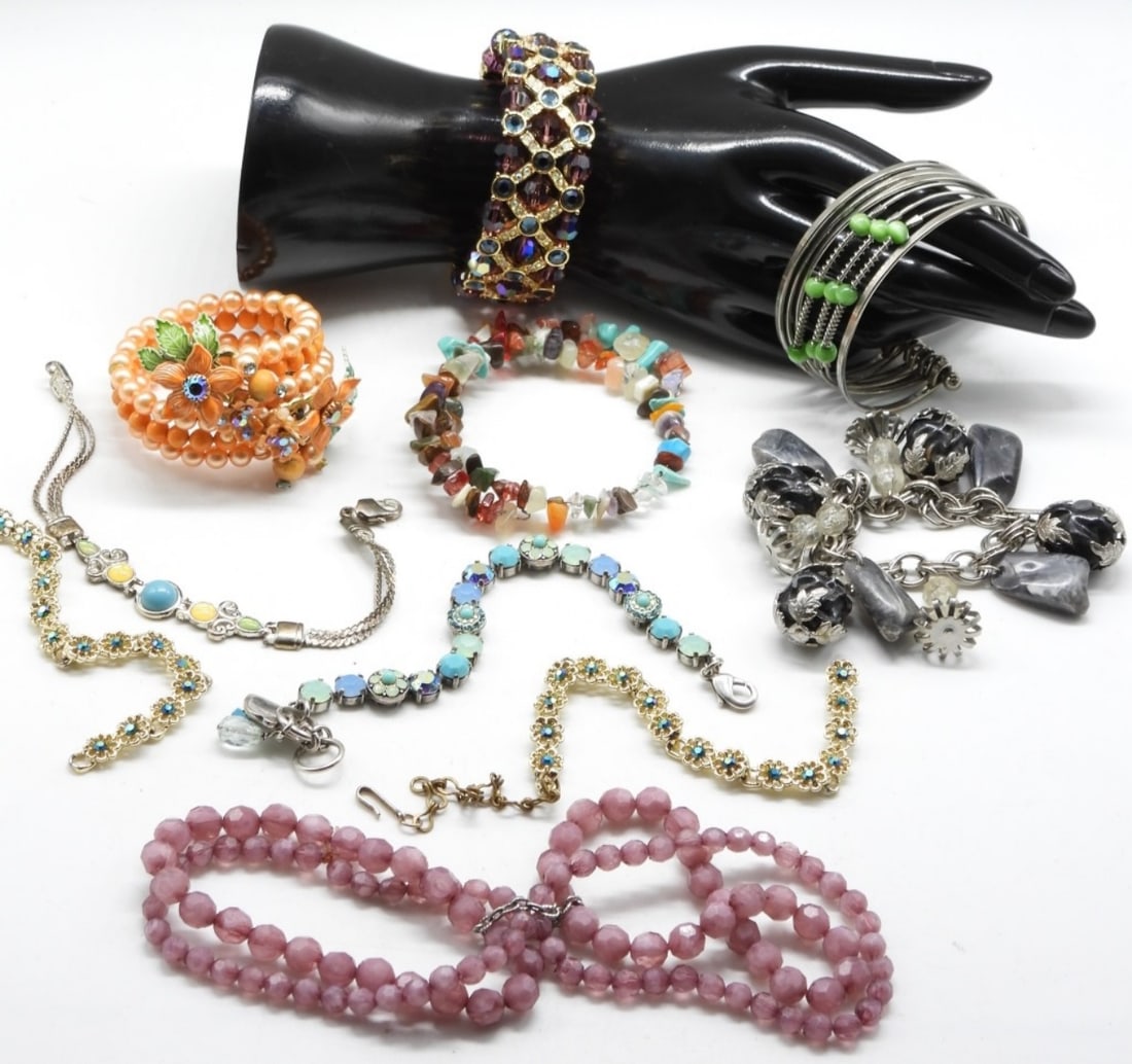 (10) Colorful Bracelets: Our new site launches on March 3rd. Vintageauctionsonline.com