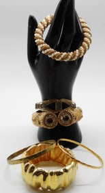 (6) Gold-Tone Bracelets