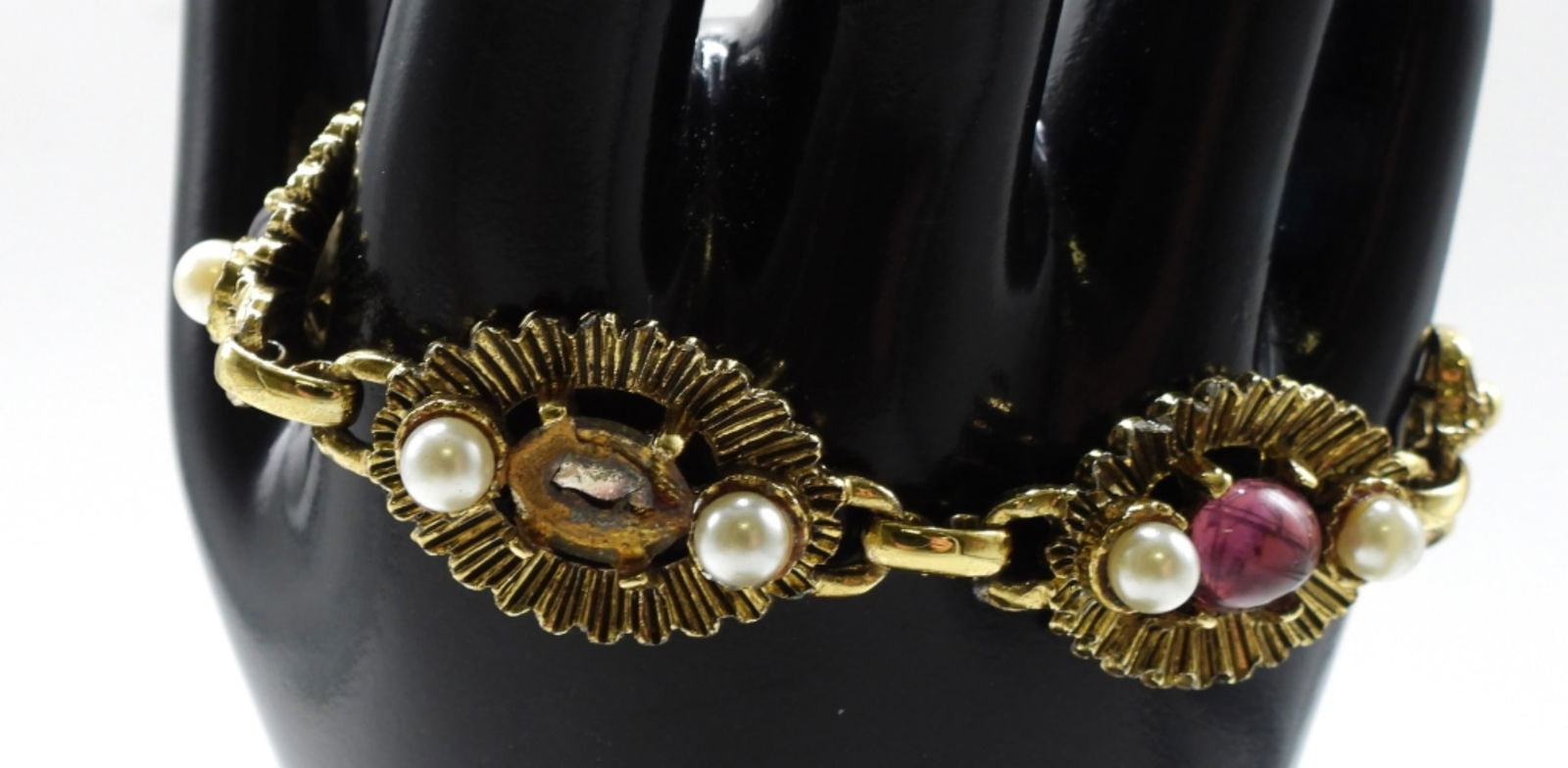 (7) Gold-Tone Clasp Bracelets - 2