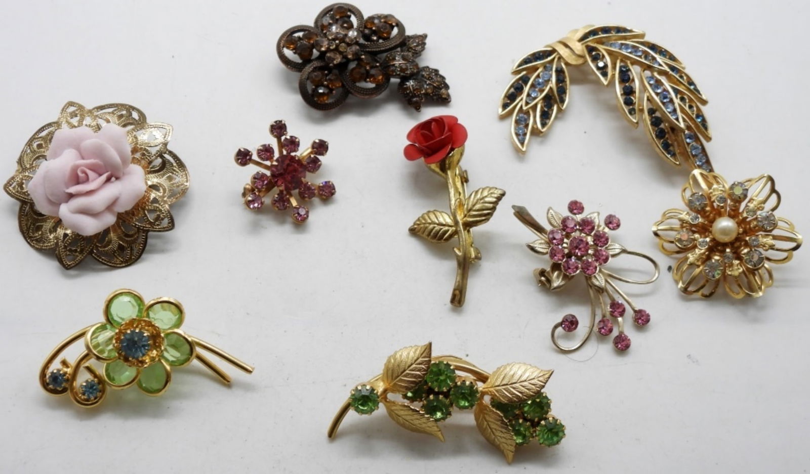 (9) Flower Style Brooches: Check us out today!