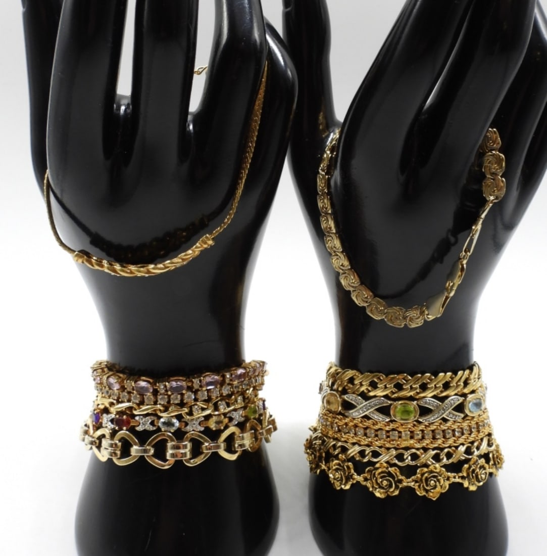 (12) Gold-Tone Fashion Bracelets: Check us out today!