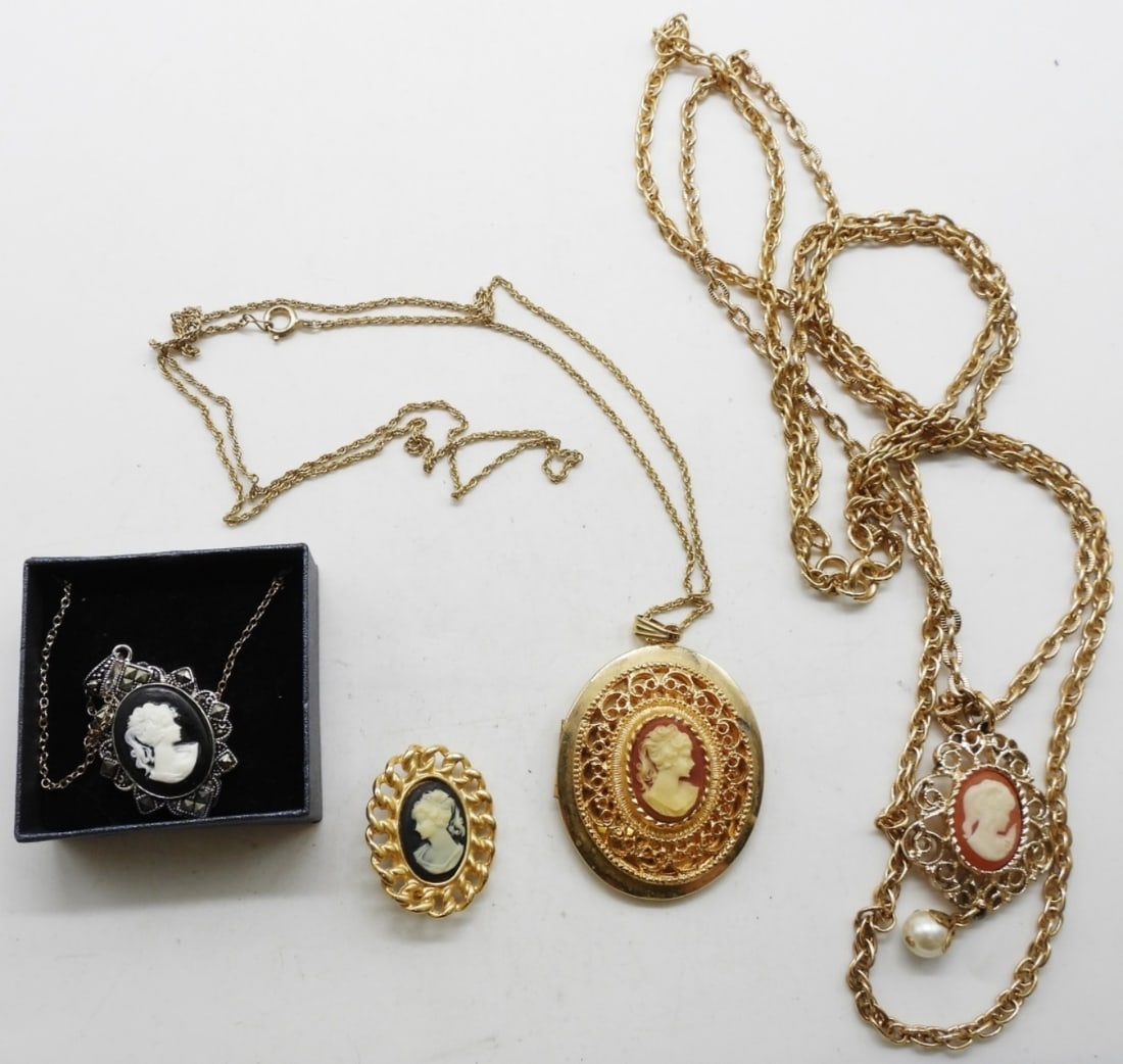 (3) Cameo Necklace & Pin: Be on the lookout for our new Auction site!!