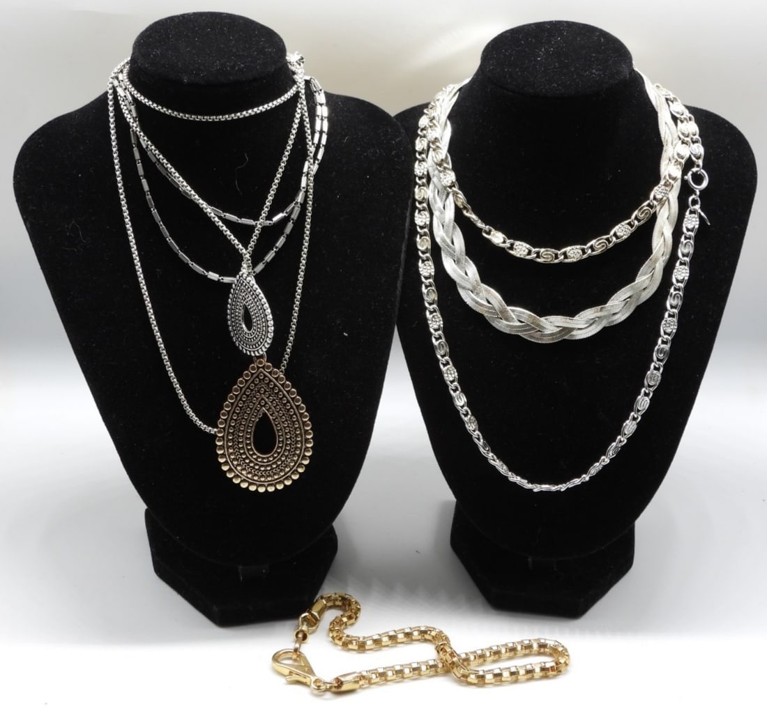 (5) Fashion Chains- Gold and Silver Toned (1 of 1)