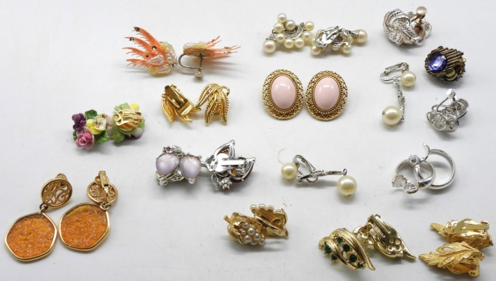 (15) Pair Clip On or Screw Back Earrings: Your #1 shop for all things collectible.