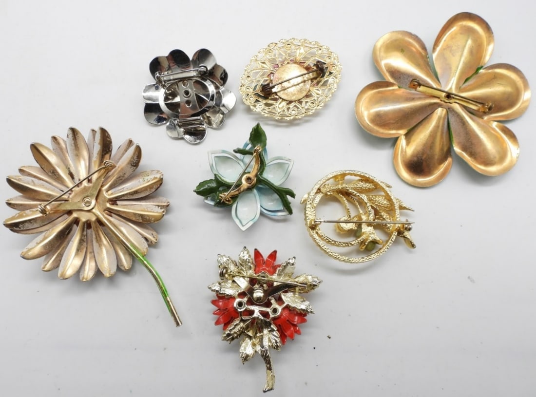 Flower Brooches - 2
