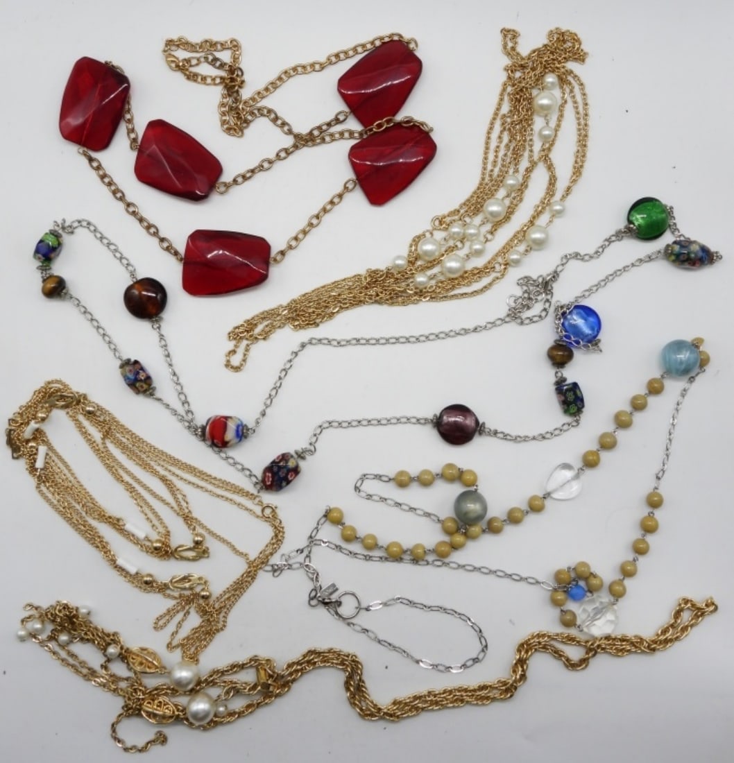 (6) Extra Long Necklaces: Business or Play