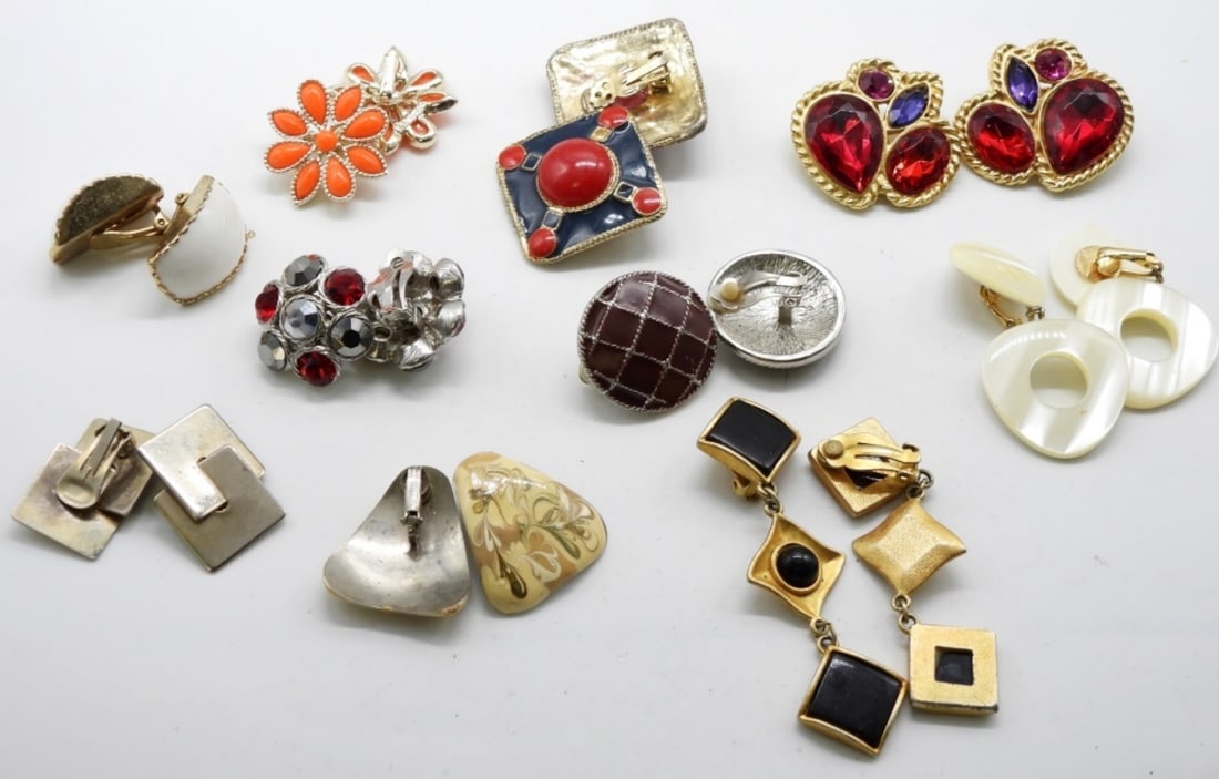 (10) Fashion Larger Clip-On Earrings: Check us today!!