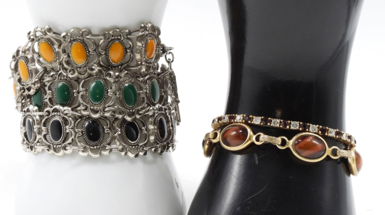 (5) Beautiful Jeweled Bracelets: Various bracelets with different jewels in them