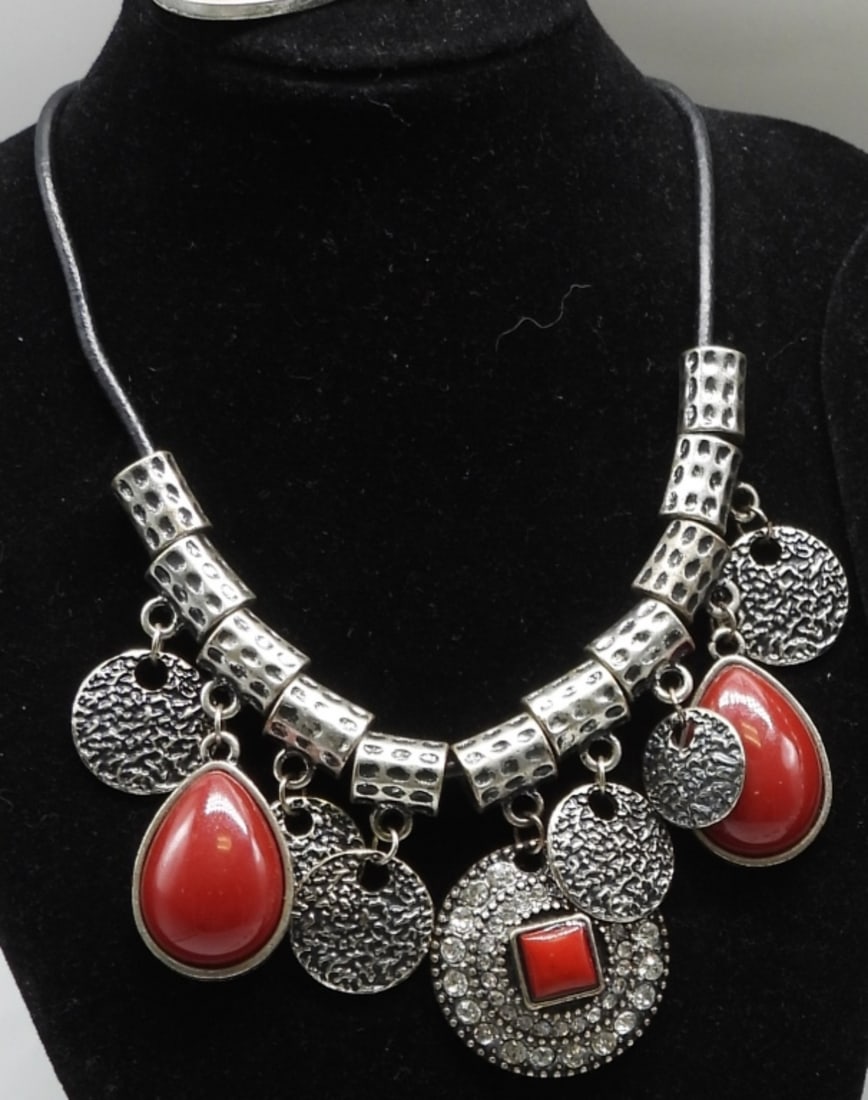 (3) Necklaces & Earring Sets - 4