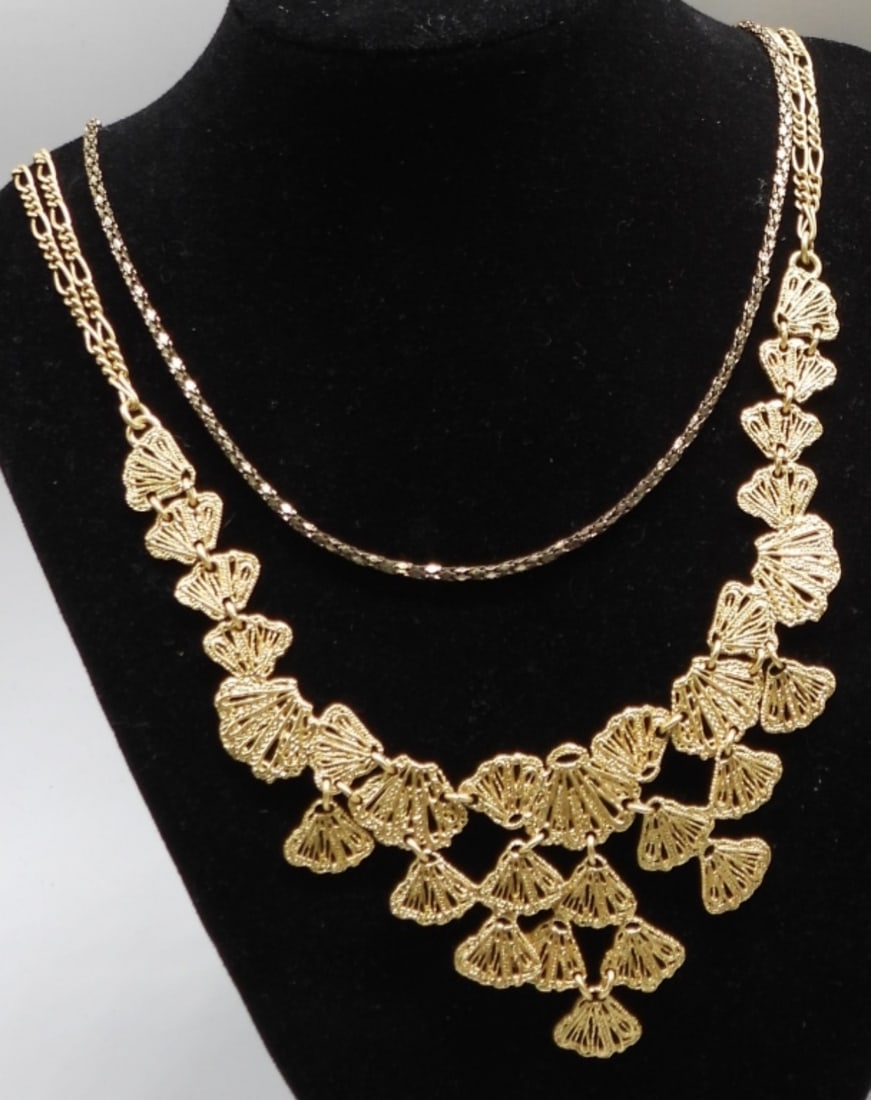 (5) Gold-Tone Necklaces - 2