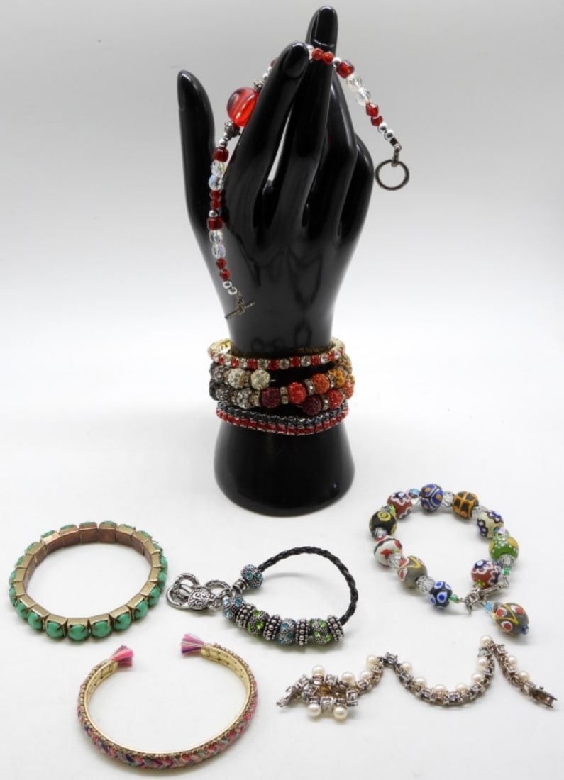 (10) Bright Colored Bracelets: Check out our new site, vintageauctionsonline.com