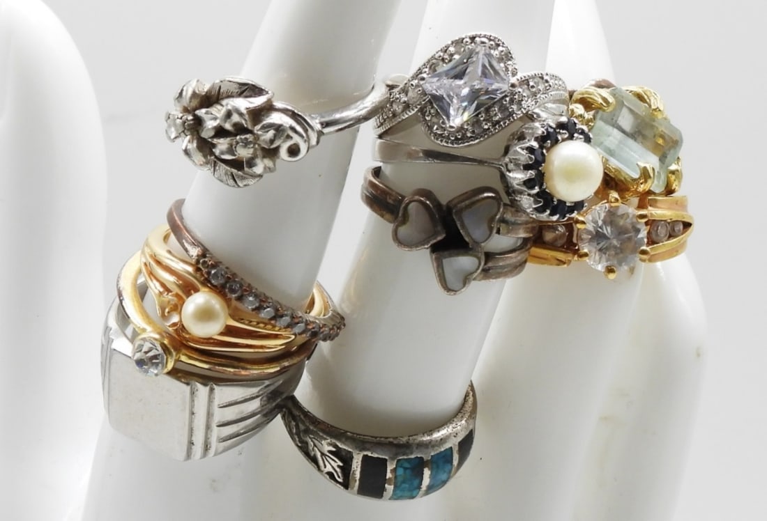 (12) Misc Rings: Sizes 6-9