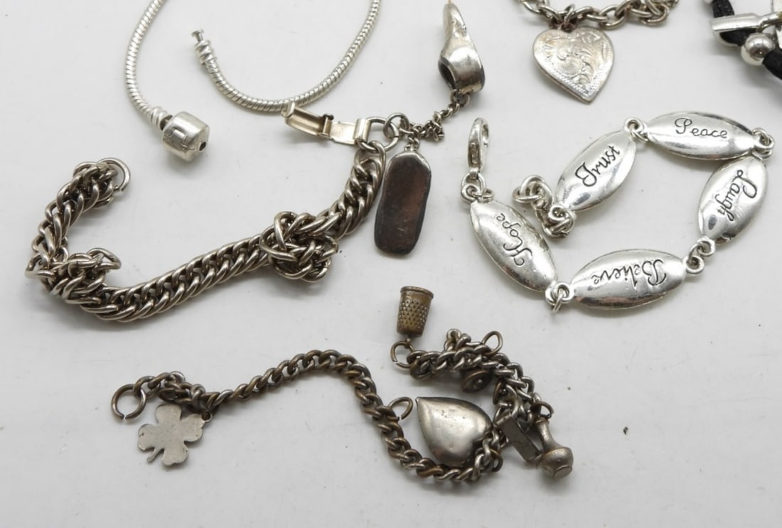 (7) Silver-Tone Bracelets - 3