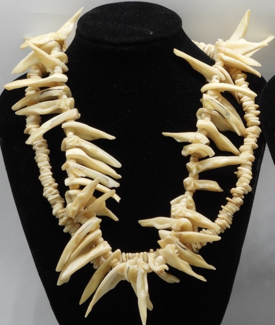 (3) Tan Colored Necklaces - 2